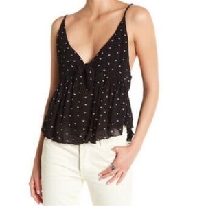 🌺 Free People Intimately Spaghetti Strap Baby Doll Crop Top Women’s Size S